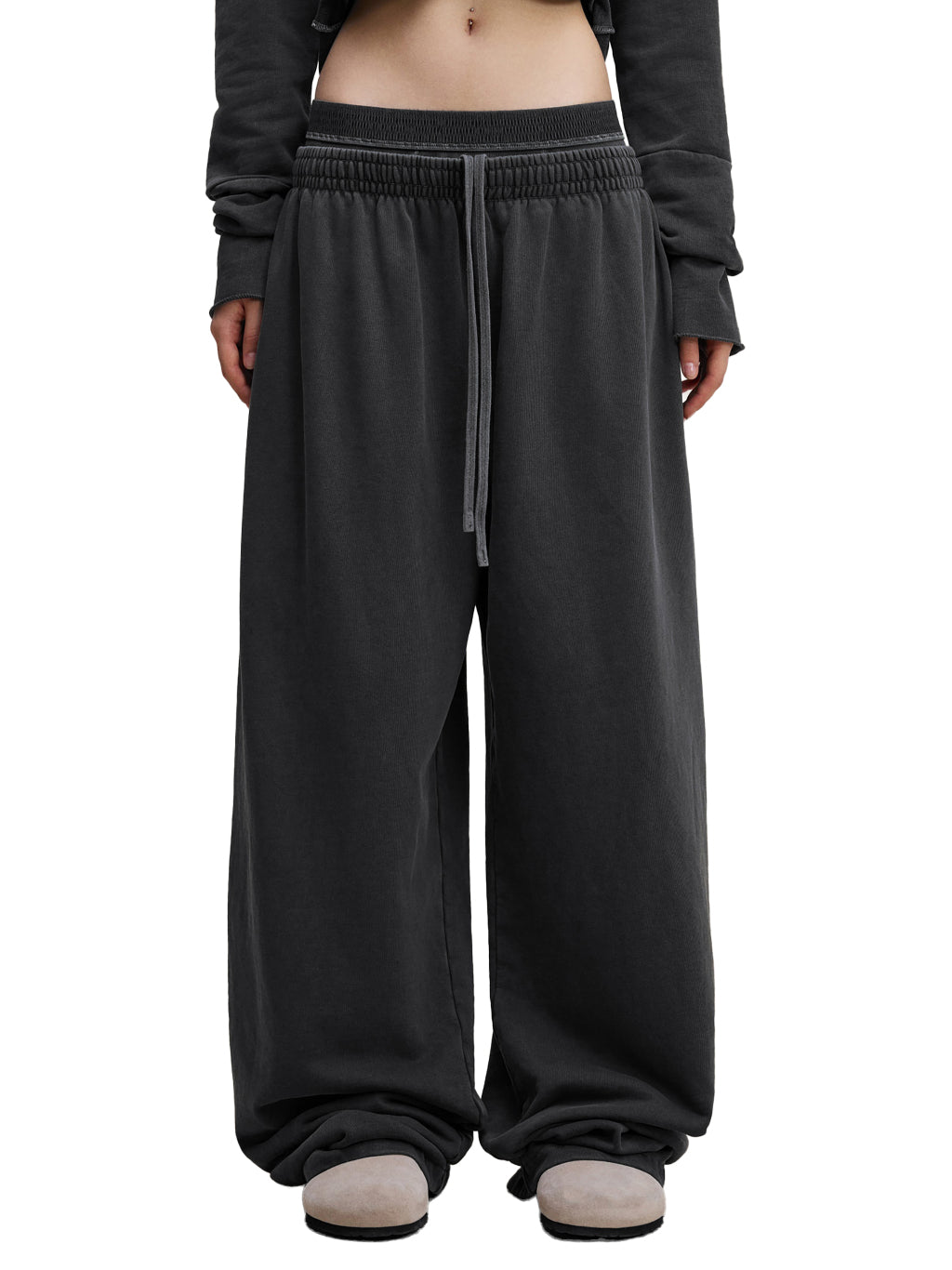 Pleated Sweatpants